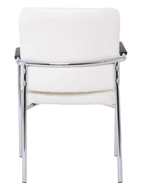 Armchair Visitor Denim with Arms Ecru 57x60x83cm 4pcs