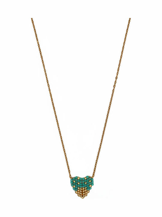Awear Necklace with design Heart from Steel