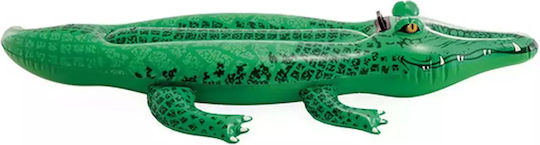 Intex Gator Παιδικό Φουσκωτό Στρώμα Θαλάσσης Κροκόδειλος με Χειρολαβές Πράσινο 2τμχ