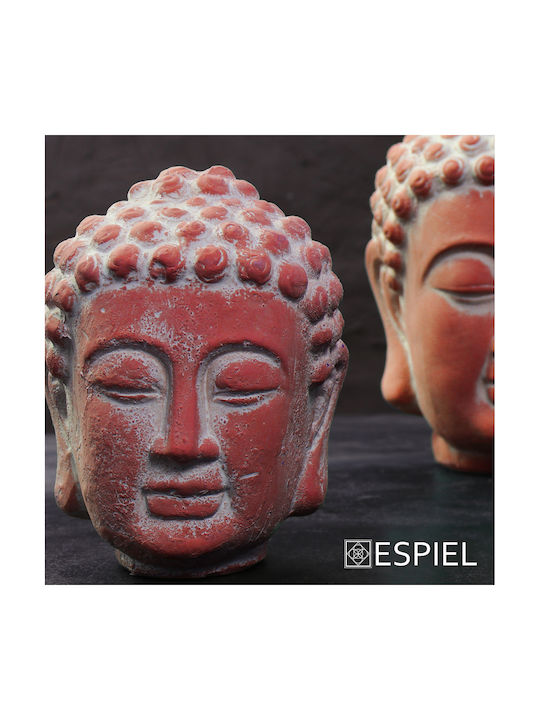 Espiel Decorative Buddhas made of Ceramic Buddha 12x12x16cm 4pcs