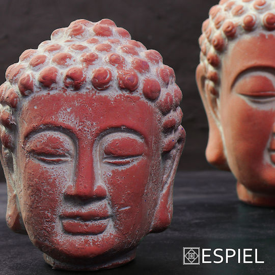 Espiel Decorative Buddhas made of Ceramic Buddha 12x12x16cm 4pcs