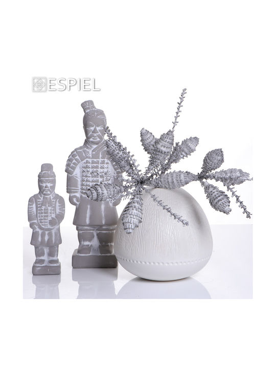 Espiel Decorative Figurines made of Concrete Warrior 9x6.5x25.5cm 4pcs