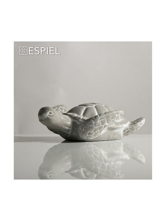 Espiel Decorative Turtle made of Ceramic in Grey ERT351 27x21.5x8.5cm 1pcs