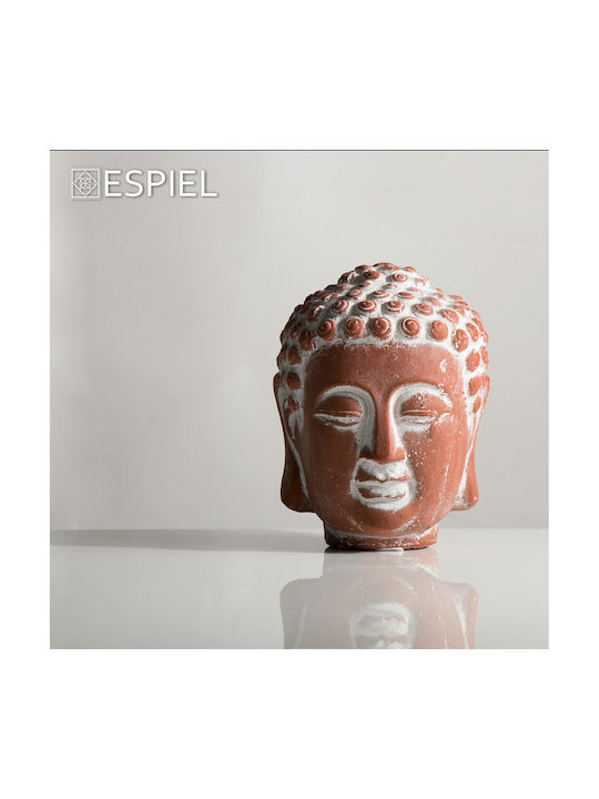 Espiel Decorative Buddha made of Ceramic in Teracotta ERT311 16x16x22.5cm 1pcs