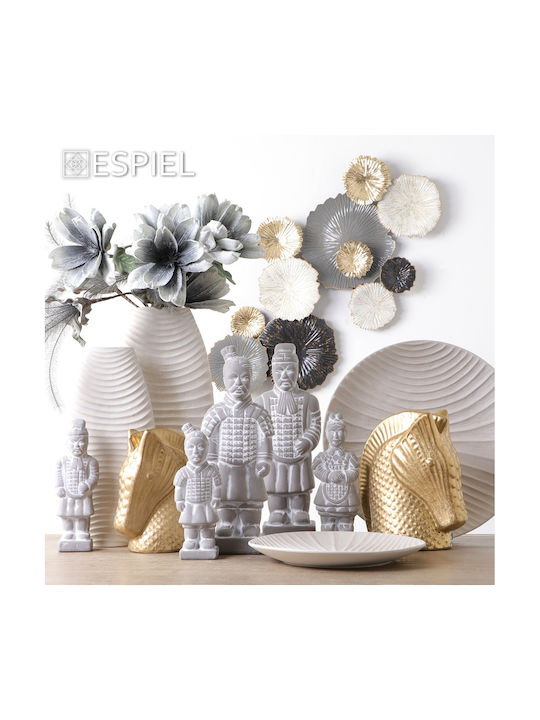 Espiel Decorative Figurines made of Concrete Warrior 9x6.5x25.5cm 4pcs
