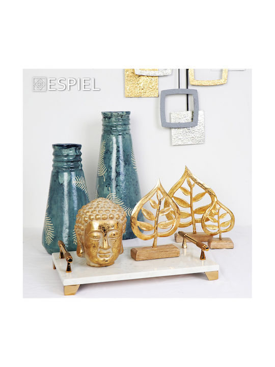 Espiel Decorative Buddha made of Ceramic 12x12x16cm 1pcs