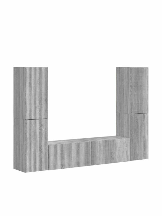 Wohnzimmer TV-Einheit Gray Sonoma mit Beleuchtung L30xB31xH60cm