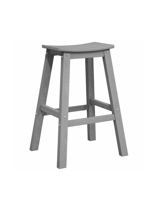 Stool for Bar Outdoor Light Grey 52x43x73.5cm