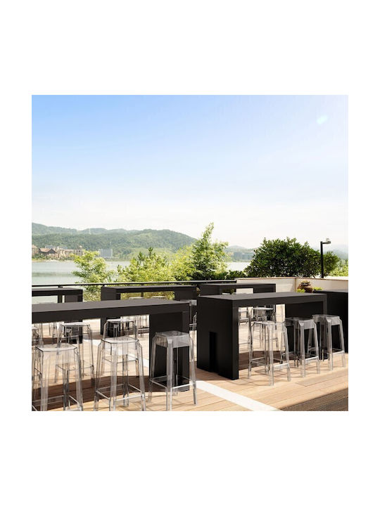 Stool for Bar Outdoor Fox 65 Clear 36x36x65cm