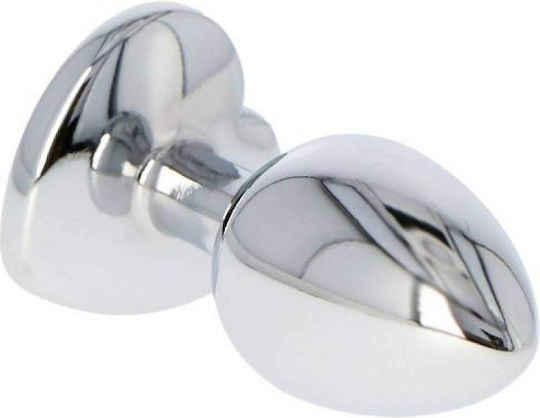 SMD Analspielzeug Anal Plug S 7cm Silber Rotes Herz