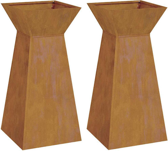 vidaXL Pot Stand Brown 35cmx35cmx73cmcm.