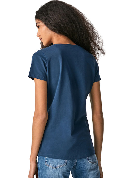 Pepe Jeans Virginia T-Shirt Navy Μπλε