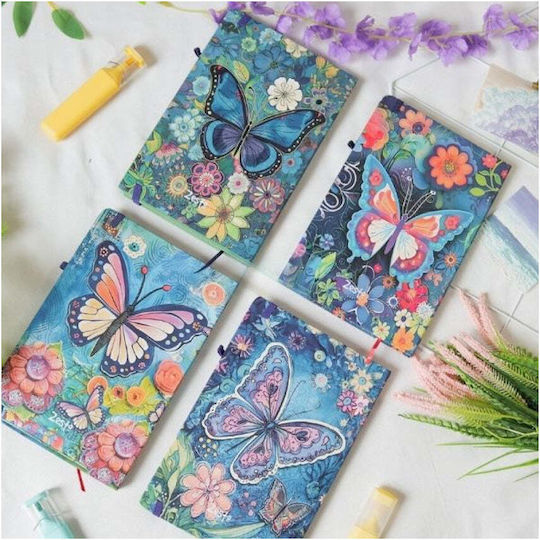 Yalong Notebook 80 Sheets A6 Ruled with Elastic (Μiscellaneous Designs)