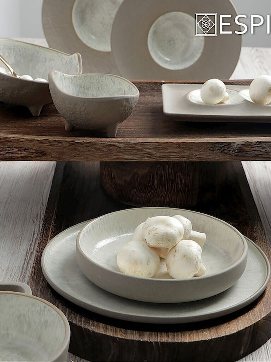 Espiel Spirit Decorative Bowl Pedestal Beige 13.5x13x8.8cm