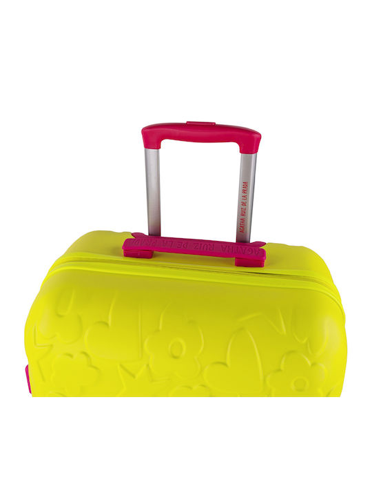 Agatha Ruiz De La Prada Kinder Mittlerer Reise Koffer Pistazie mit 4 Räder Höhe 67cm