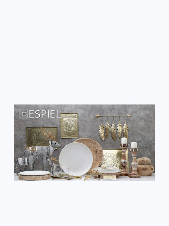 Espiel Decorative Bowl Beige 17x17x8cm