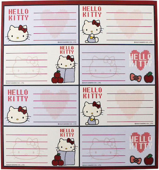 Gim Hello Kitty Notebook Etiketten 16 Stück