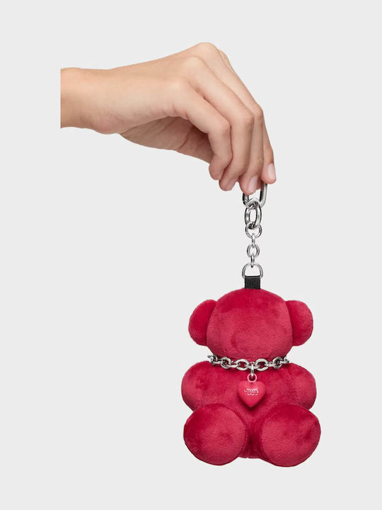 Tous Llavero Bold Bear Velvet Keychain Red 8433513535608