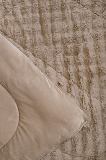 Biokarpet Naf Naf Cosyfur Светлосив Naf Naf Козина Cosy Двойно