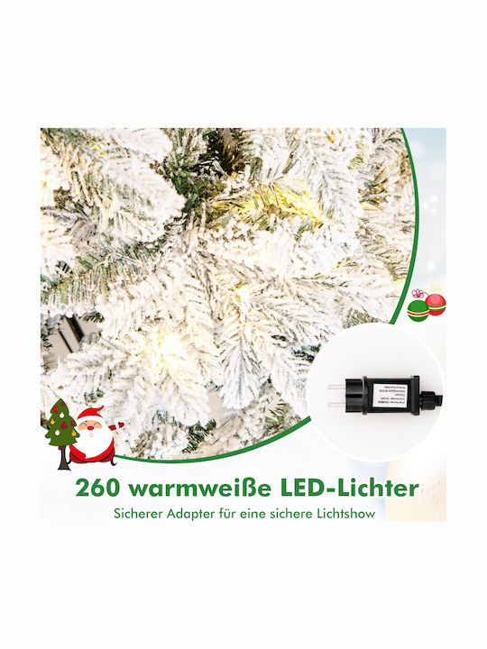 Weihnachtsbaum Beschneit 180cm mit LED-Beleuchtung Weiß