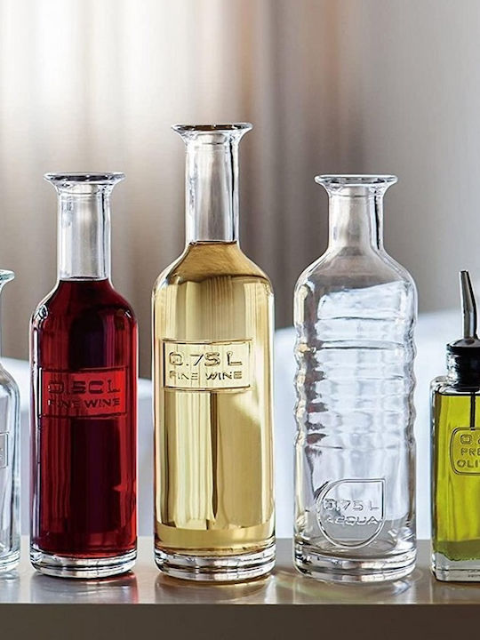 Bormioli Rocco Καράφα Γυάλινη Optima Γυάλινη Καράφα Σερβιρίσματος Κρασιού 30εκ. Διάφανη 250ml 3τμχ