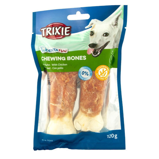 Trixie Dentafun Knochen für Hunde mit Geschmack Huhn 11cm 60gr