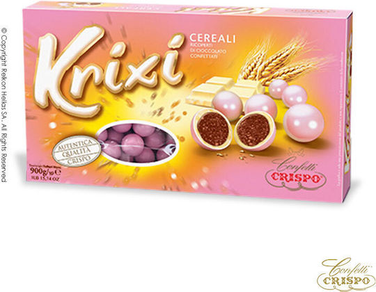 Confetti Crispo Krixi in Form von Rund mit Geschmack von Schokolade Pink 900gr