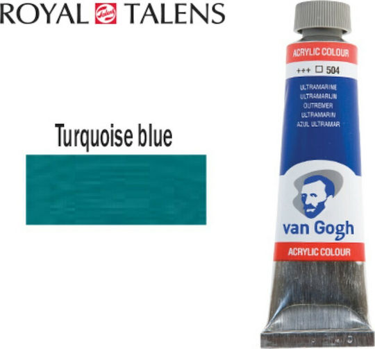 Royal Talens Van Gogh Acrylic Acrylic Paint Set Turqoise Blue 522 40ml 1pcs 22055220