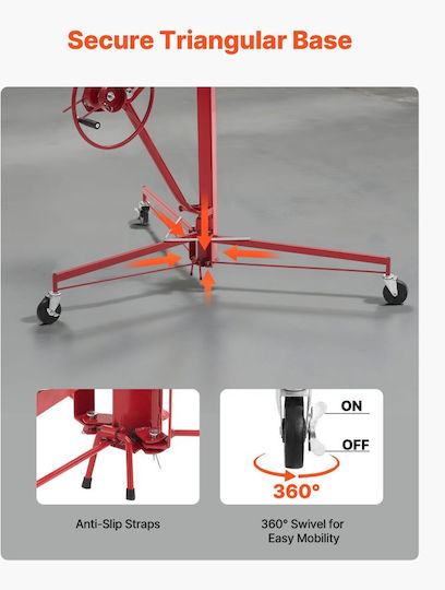 Vevor Lifting & Pulling Equipment for Weight Load up to 68kg Red