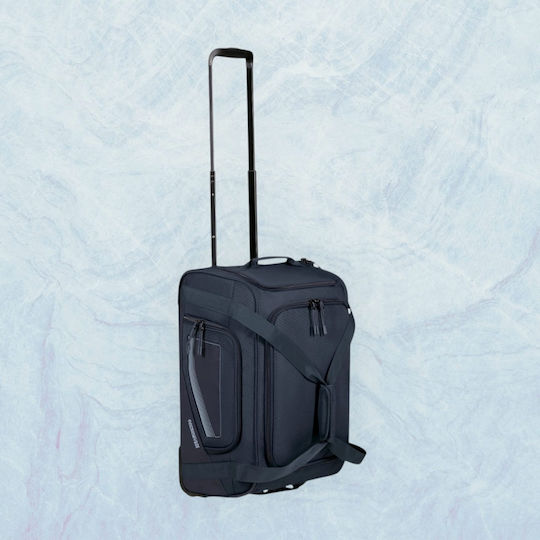 American Tourister Duffle S Сак Вояж 50лт Син с колела Текстилен Д55xШ25xВ35см.