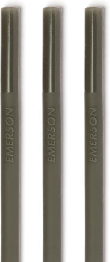 Emerson Καλαμάκια Σιλικόνης Γκρι 3τμχ