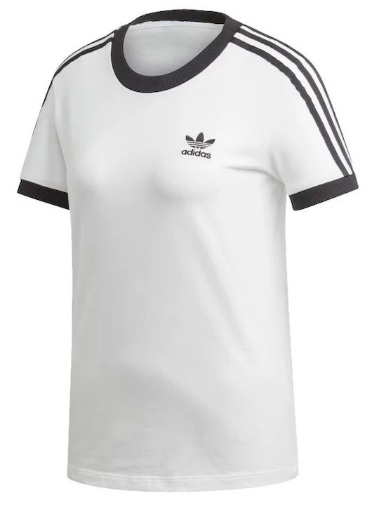 3 Stripes Γυναικείο Αθλητικό T-shirt Λευκό