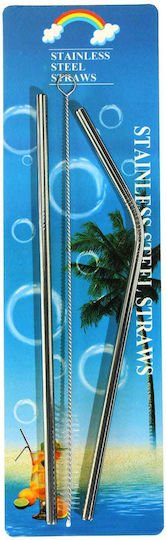 Scruffs & Tramps Straw Metal Silver with Brush 70701390 1pcs
