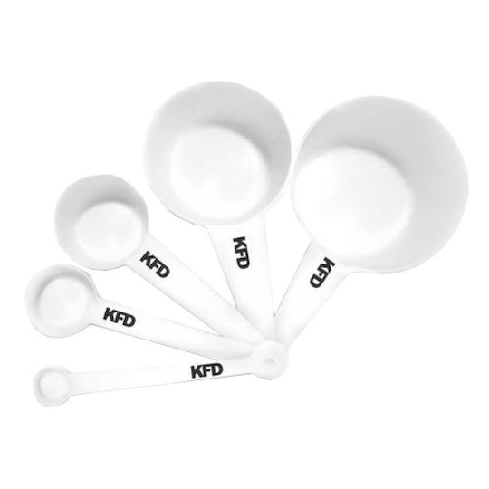 KFD Nutrition Комплект бели мерителни лъжички Kfd Powder