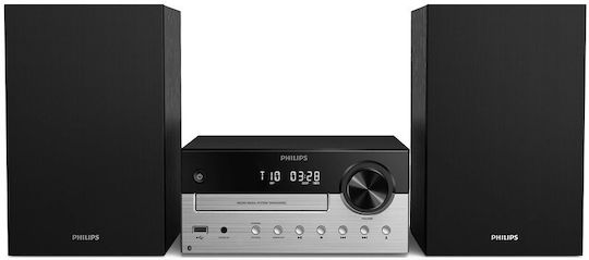 Philips Sistem audio 2 Micro Music System TAM4205M2/12 80W cu CD Player și Bluetooth Transparent