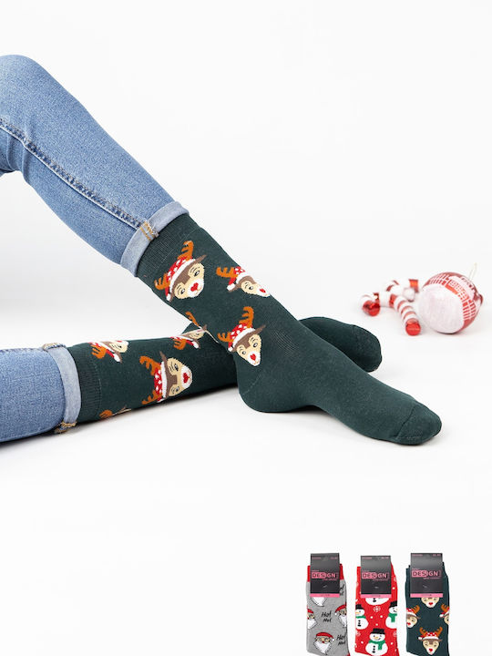Design Damen Weihnachtssocken Multicolour 3Pack