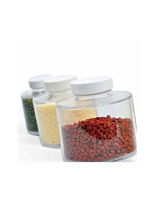 Plastic Tabletop Spice Jar White 12pcs