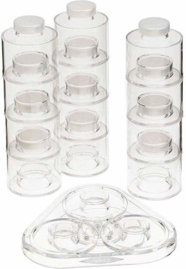 Suporturi de Condimente Plastice Albe 12buc