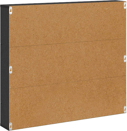 vidaXL Magazine File Organizer Wooden Black 12x70x80cm.