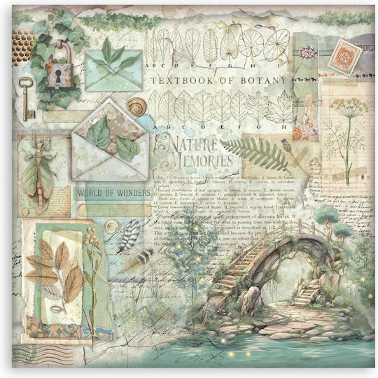 Χαρτιά Scrapbooking 10τεμ 30.5×30.5cm Stamperia Herbarium Silvae