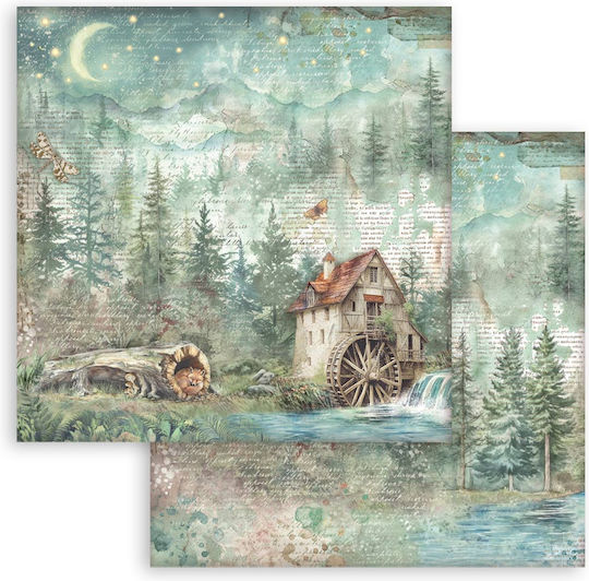 Χαρτιά Scrapbooking 10τεμ 30.5×30.5cm Stamperia Herbarium Silvae
