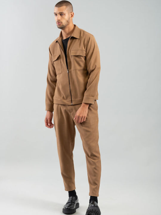 Hose in Lockere Passform Camel
