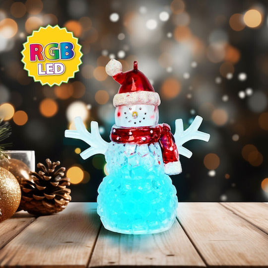 Om De Zăpadă De Crăciun Led Roșu Rgb Led 9 X 8 X 5 Cm