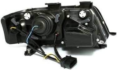 Φανάρια Εμπρός Audi A6 Φώτα Ημέρας 1997-2001 Allroad 1999-2005 Μαύρα Λάμπες Η1 Σετ 2τμχ Audi Sοναr
