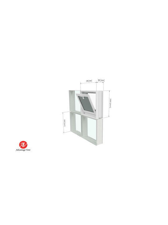 Aufklappbar Fenster B30xH30cm