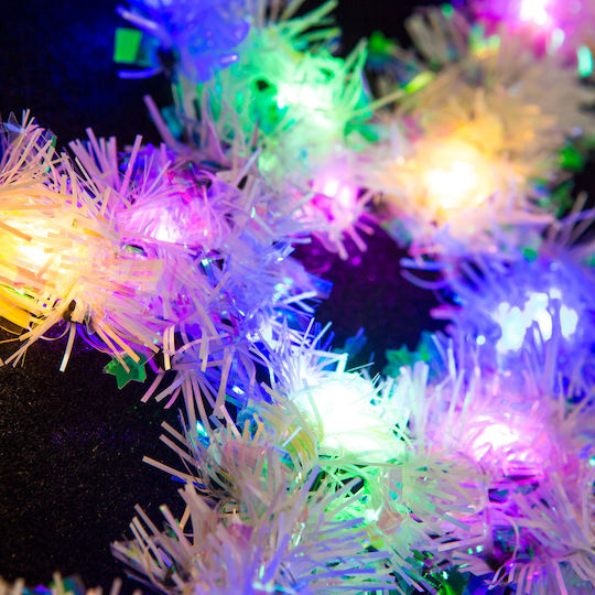 Decorațiune De Crăciun Fulgi De Zăpadă Led Colorați 32 Cm