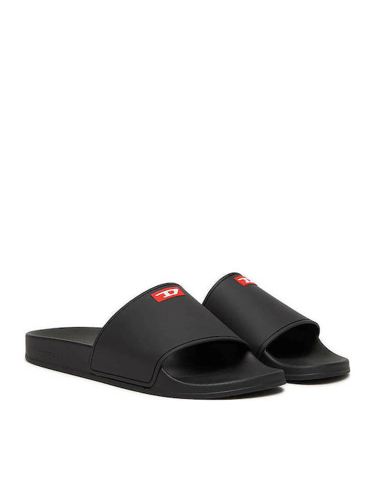 Diesel Swim Saswim Slides Μαύρα