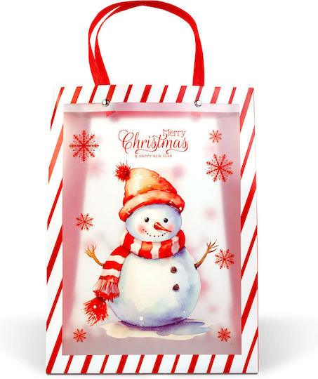 Plastik Tasche für Geschenke Burgundy 32x11x25cm.