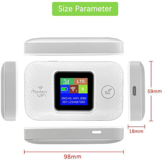 XO TX02 Wireless 4G Portable Hotspot Wi‑Fi 4