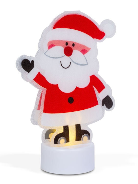 Luminat Decorativ Moș Crăciun Baterie Albς din Plastic 10.5x6.3x3.6cm.